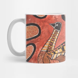 Emu - Aboriginal Inspired Art Painting Mug